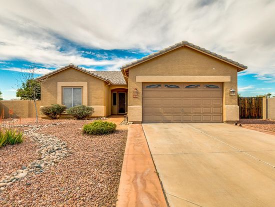 15848 N 136th Ln, Surprise, AZ 85374 3 beds 2 baths 1,764 sqft FOR SALE $235,000 Zestimate®: $222,506 EST. MORTGAGE $904/mo Get pre-qualified Great opportunity to own a fabulous 3 bed, 2 bath property located in Surprise! This home features low maintenance gravel landscaping, 2 car garage with built-in cabinets, RV gate, and custom two-tone interior paint. The lovely kitchen offers stainless steel appliances, ample cabinetry, pantry, and an island with breakfast bar. Inside the master bedroom you will find a full bath, double sink, separate tub and step-in shower, and a large walk-in closet. The expansive backyard includes an extended covered patio, built-in BBQ, and gravel landscaping with grassy area. This is the home you have been looking for. Schedule a showing today!